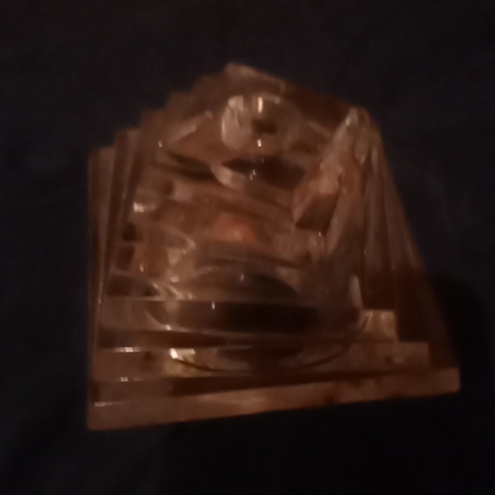 Crystal candle holder